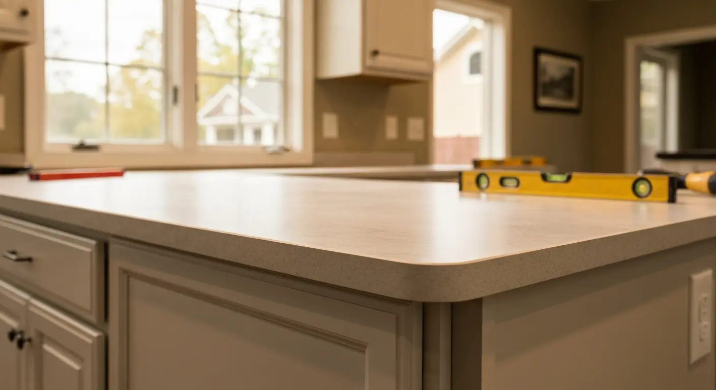 Laminate and solid surface countertops