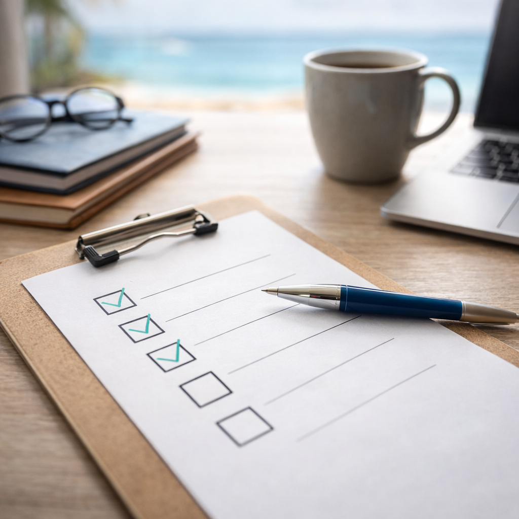 Start With a Checklist, Not a Commitment Start With a Checklist, Not a Commitment