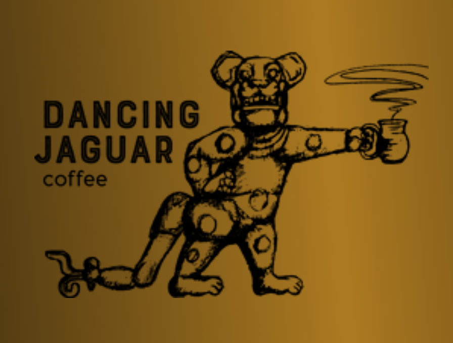 Dancing Jaguar Coffee logo representing a family-owned specialty coffee brand sourcing beans from Finca San Isidro in Copán Ruinas, Honduras, since 1975. Dancing Jaguar Coffee logo representing a family-owned specialty coffee brand sourcing beans from Finca San Isidro in Copán Ruinas, Honduras, since 1975.