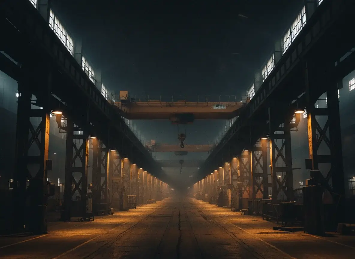 Industrial factory floor