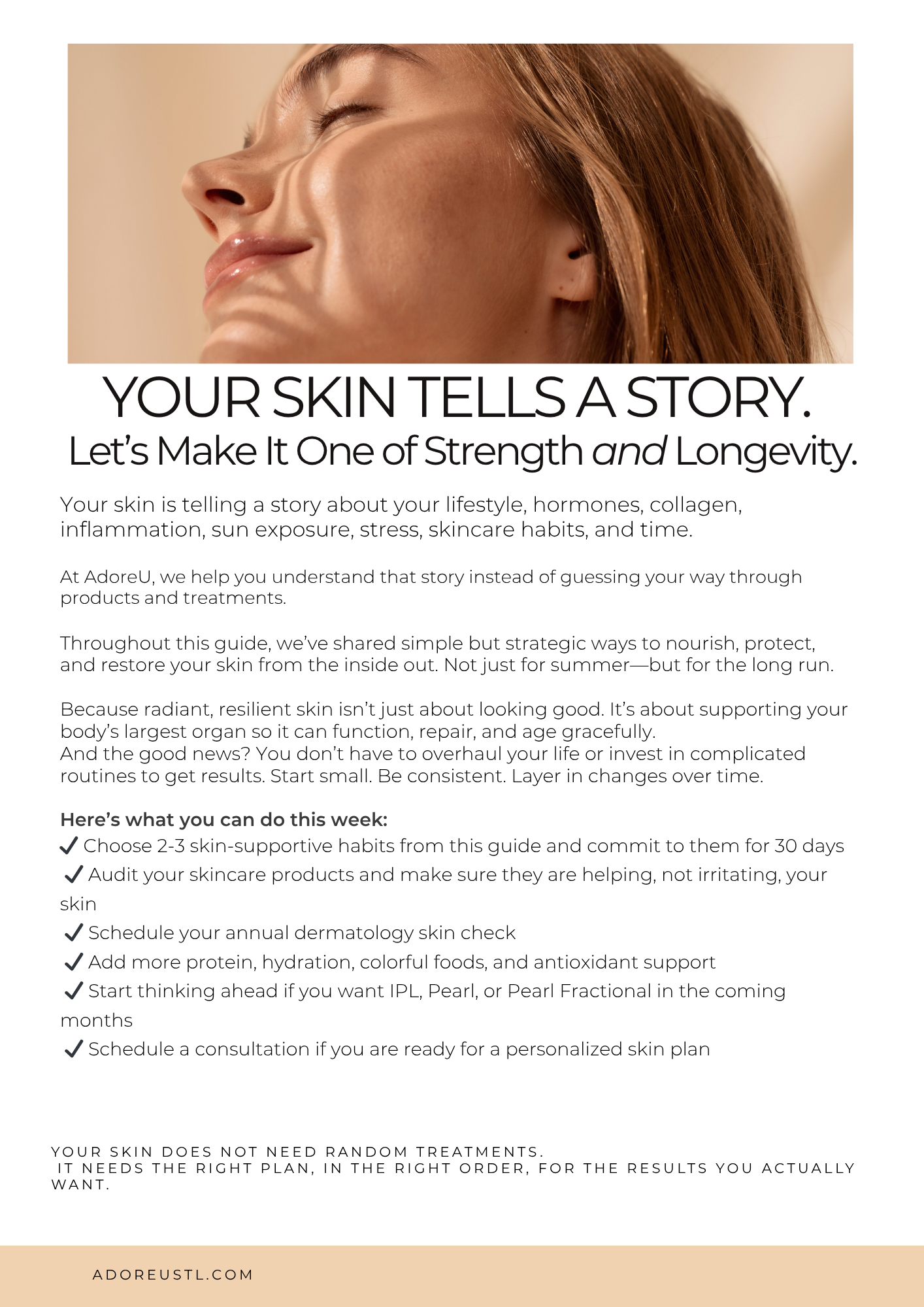 Longevity, Your Skin Tells a Story
