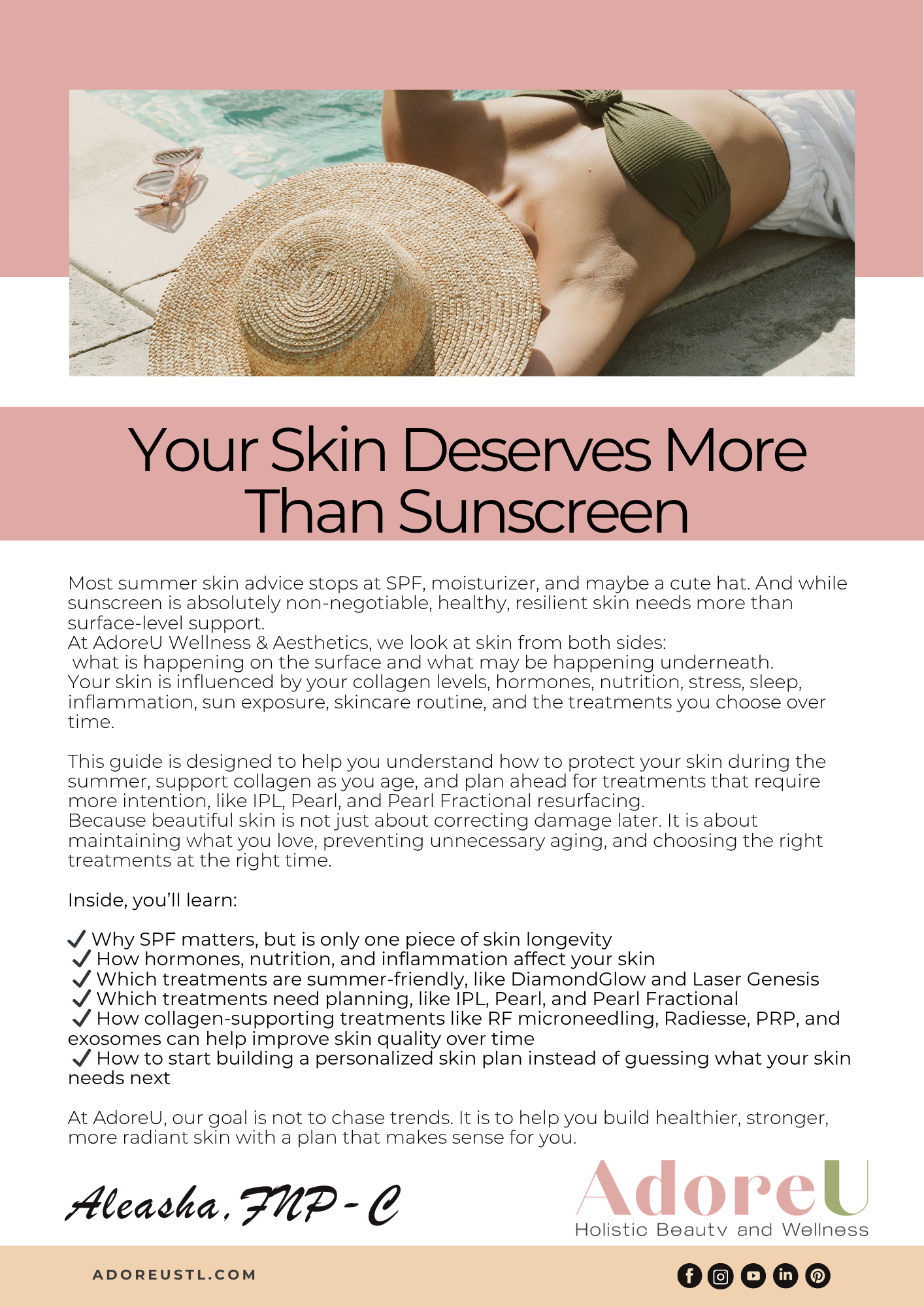 AdoreU Your Skin Deserves More Than Sunscreen
