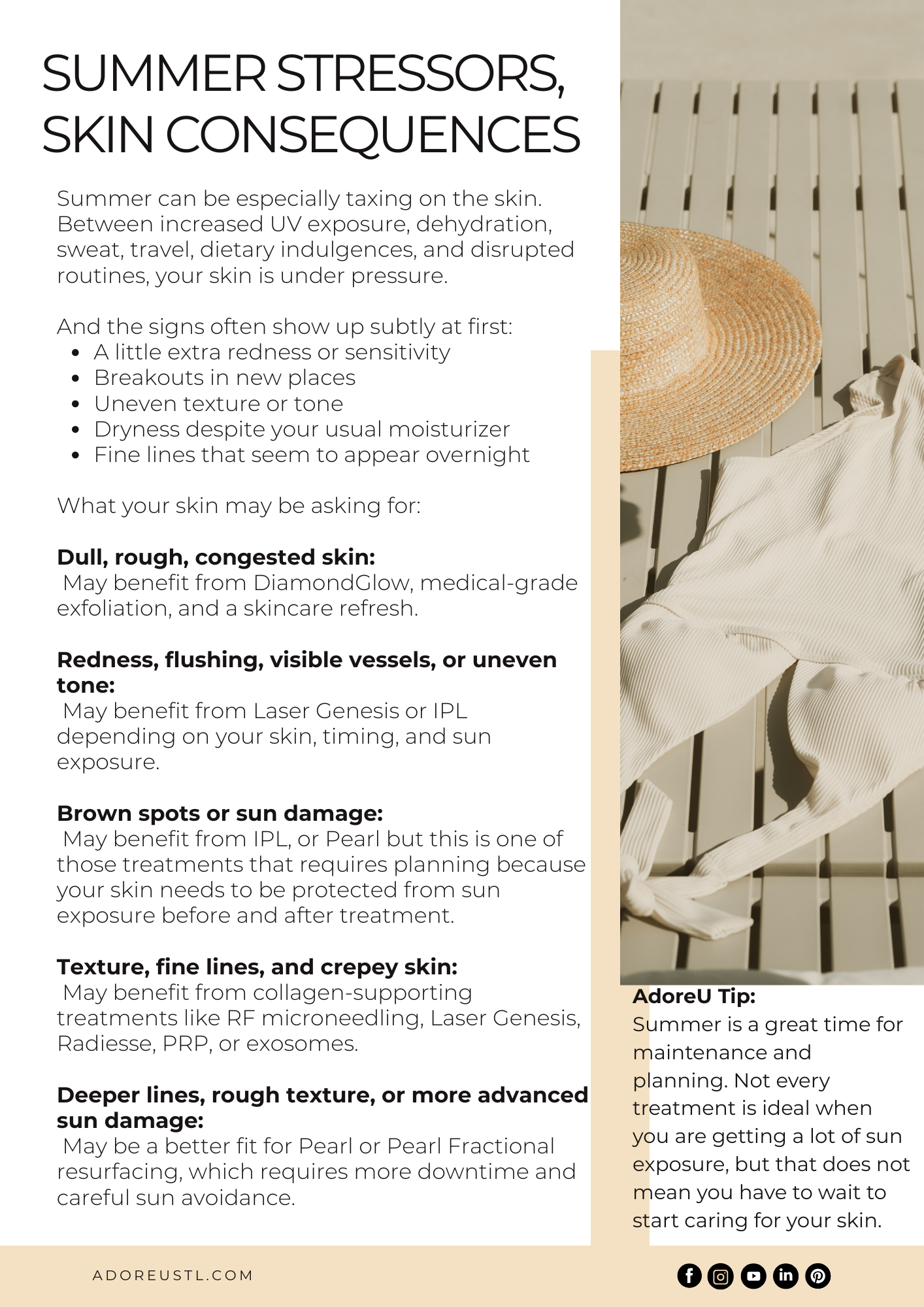 Summer Stressors, Skin Consequences