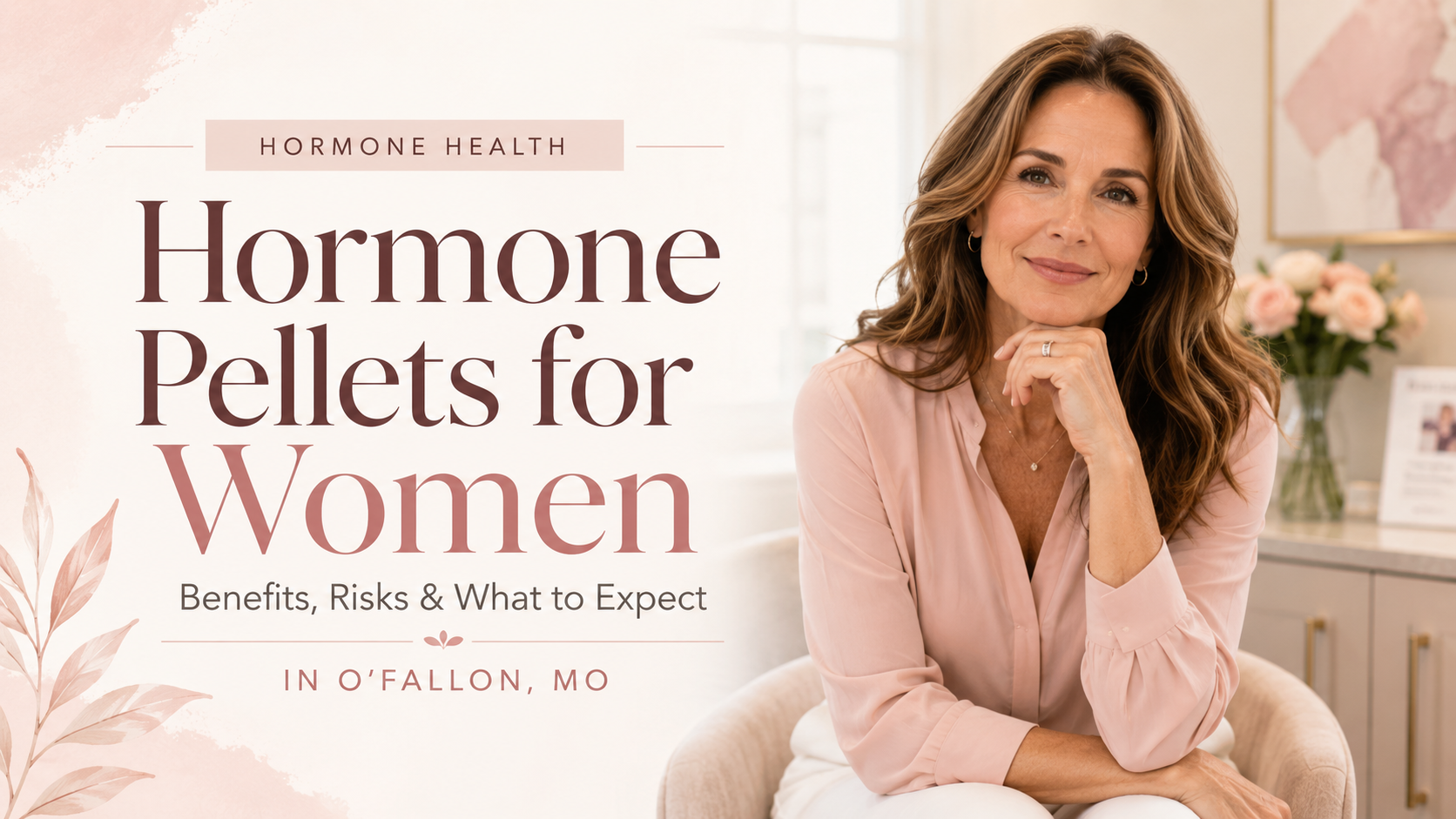 Featured image for an AdoreU article about hormone pellets for women, including potential benefits, risks, and what to expect from pellet therapy in O'Fallon, Missouri.