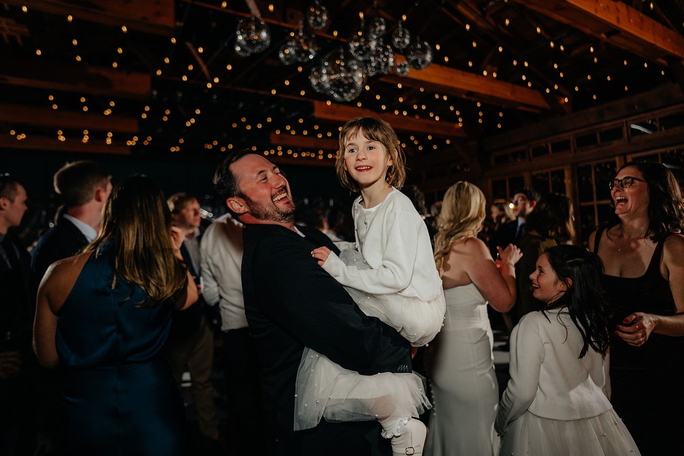A wedding reception lit by Velvet and Lace from start to finish