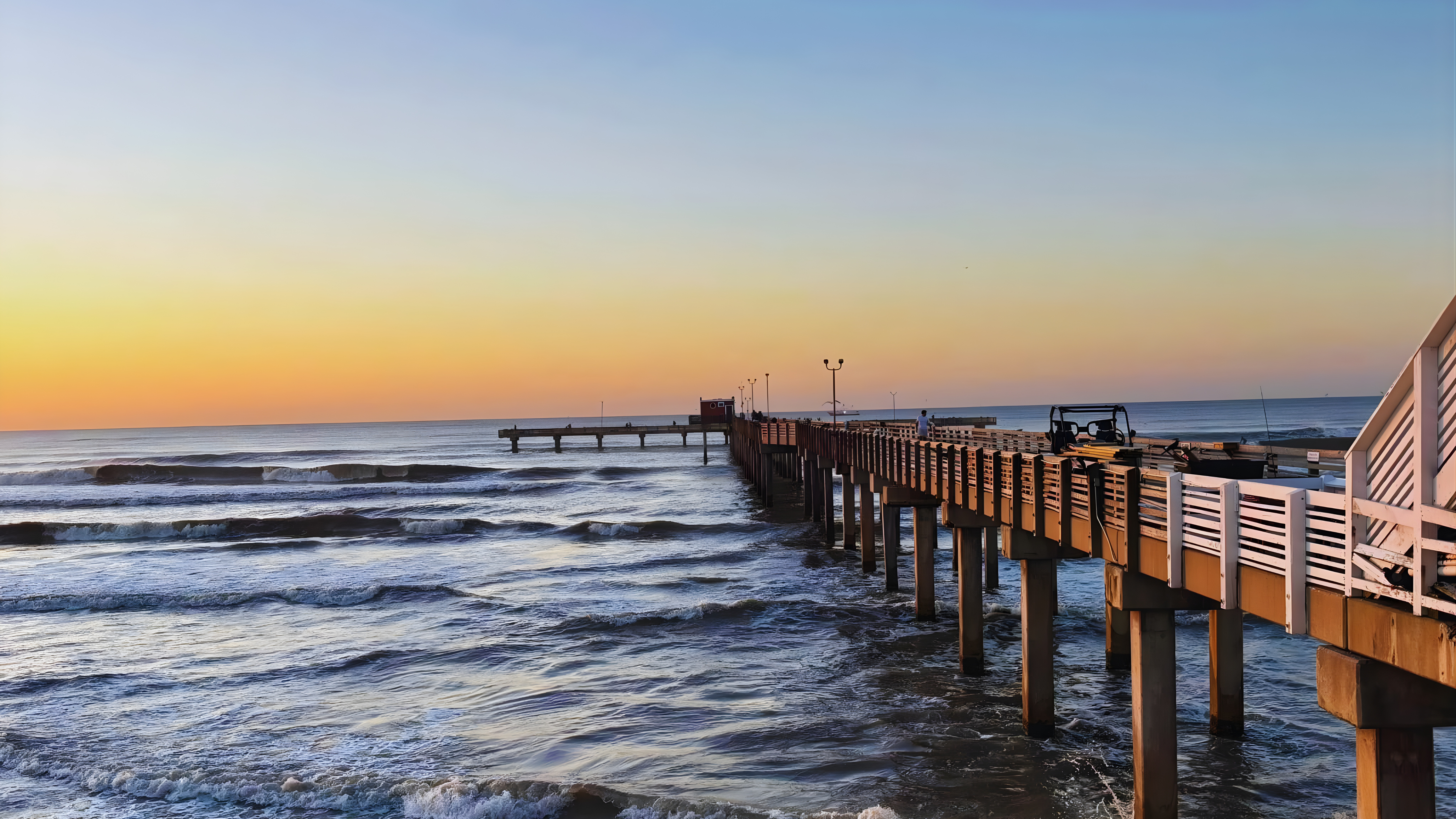 Galveston Fishing Pier at sunset