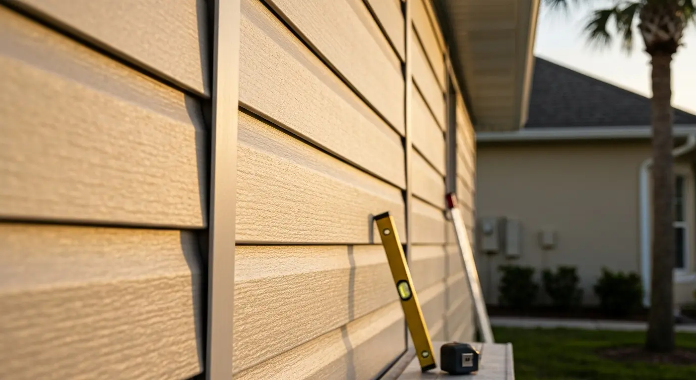 Siding installation on residential home