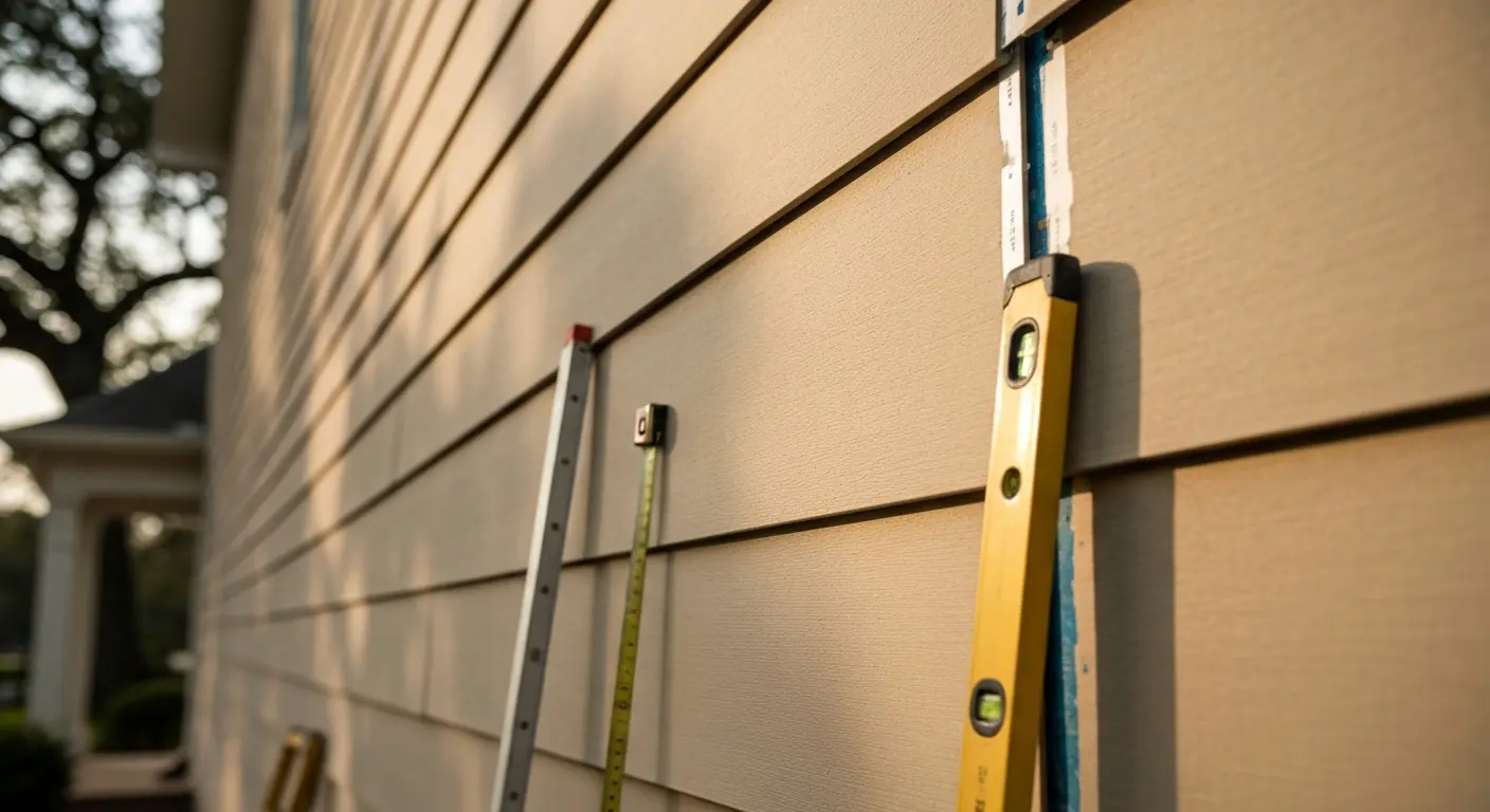 Siding installation on residential property