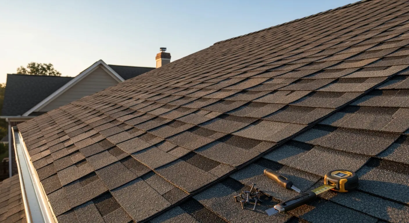 New roof installation