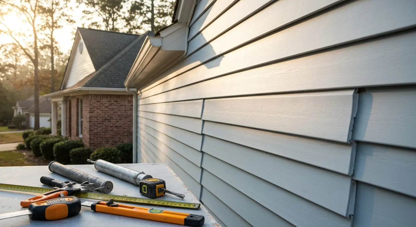 Vinyl siding installation