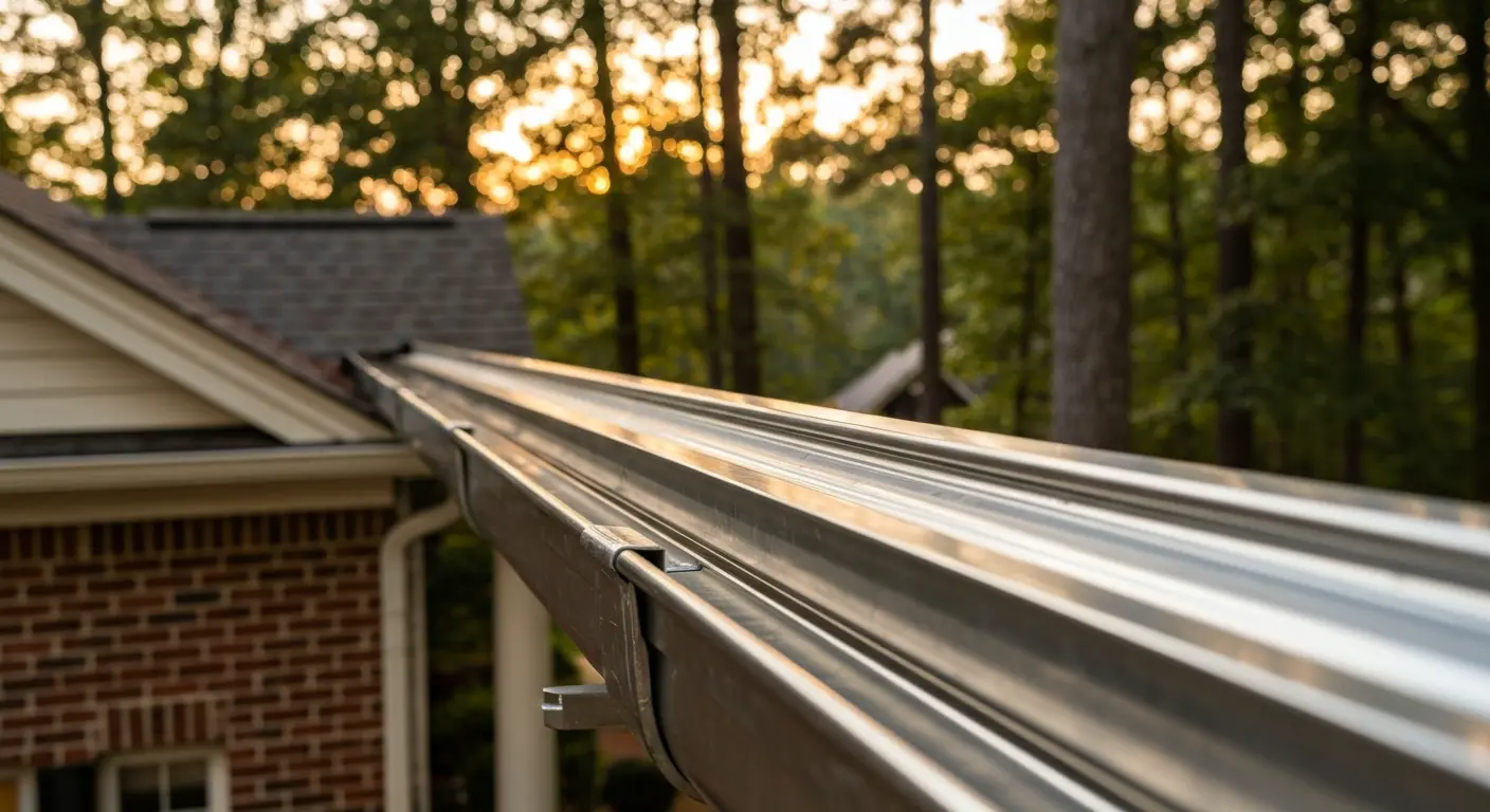 Seamless gutter installation