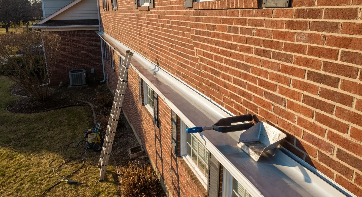 Gutter repair work