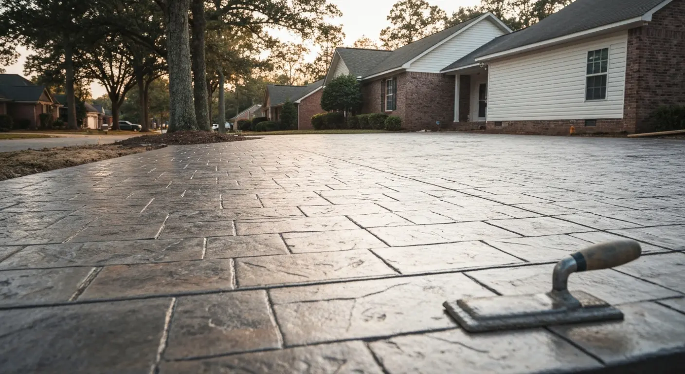 Concrete work and driveway
