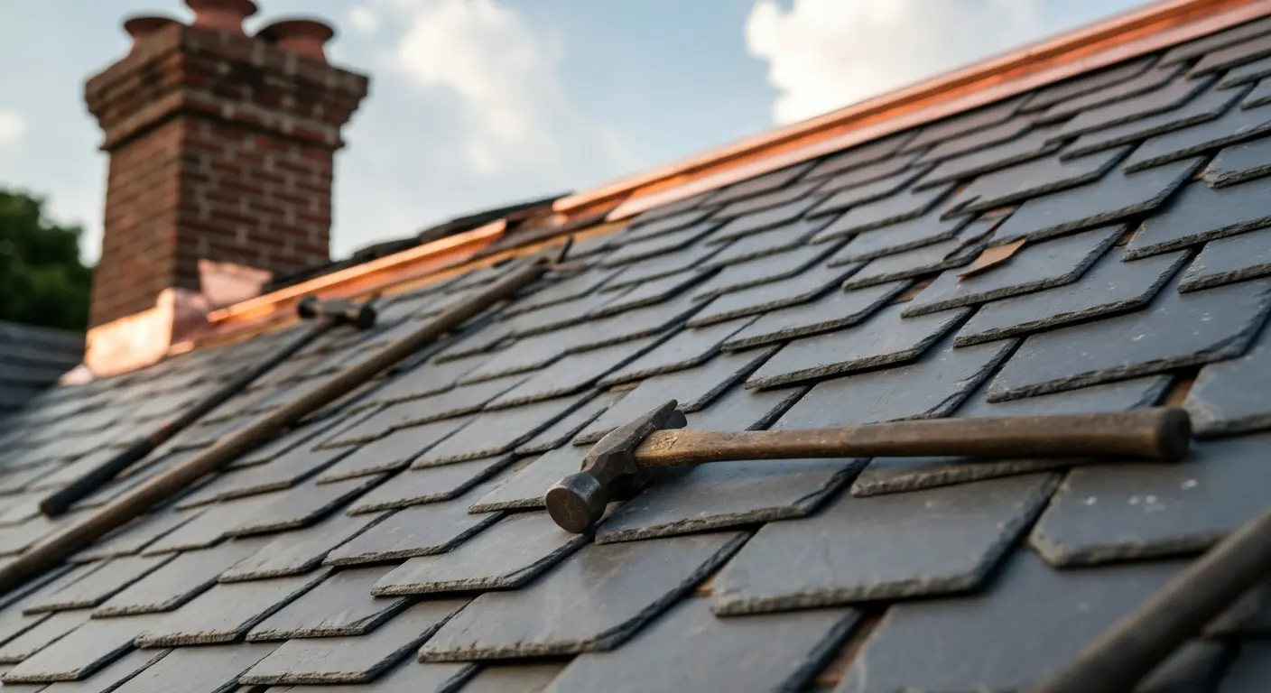 Roof repair work