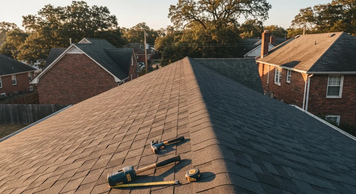 Roofing installation project