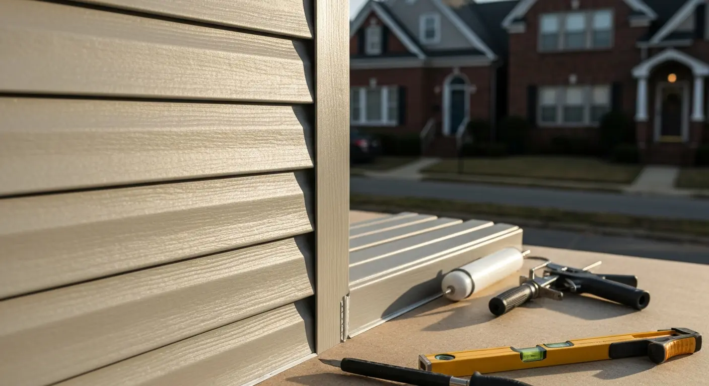 Siding repair work