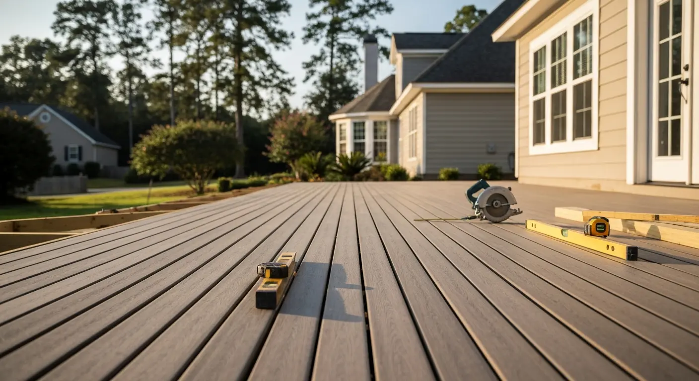 Completed deck installation
