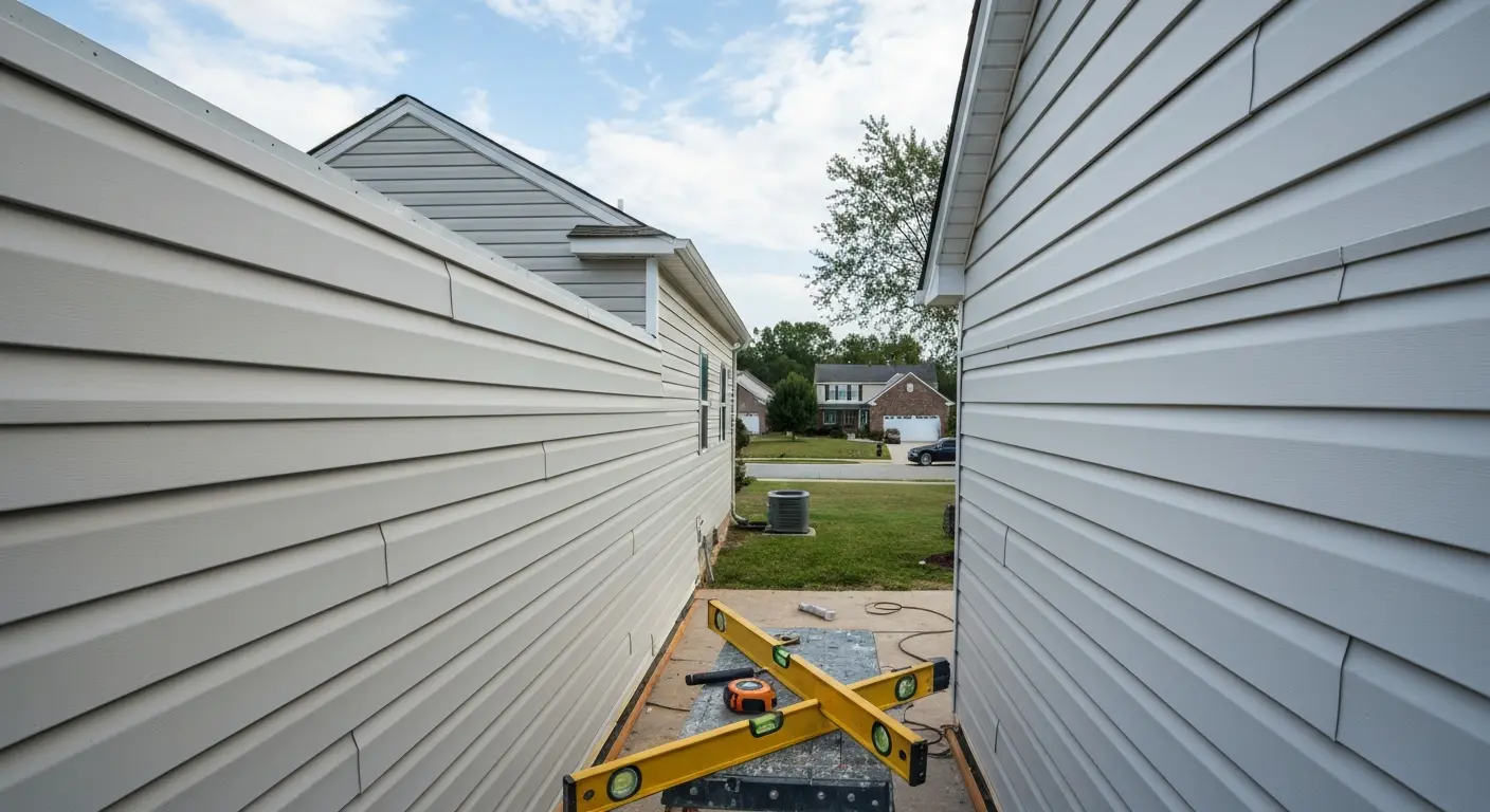 Siding installation on Millbrook residence