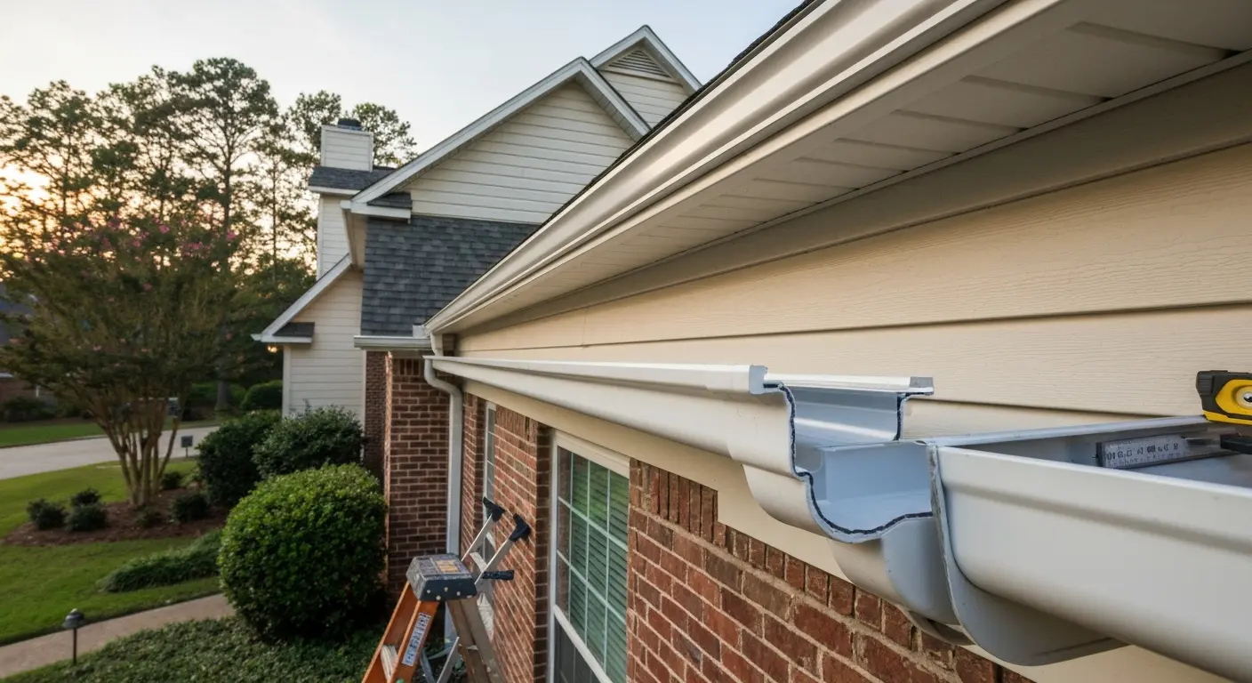 Gutter installation in Lake Forest, Alabaster