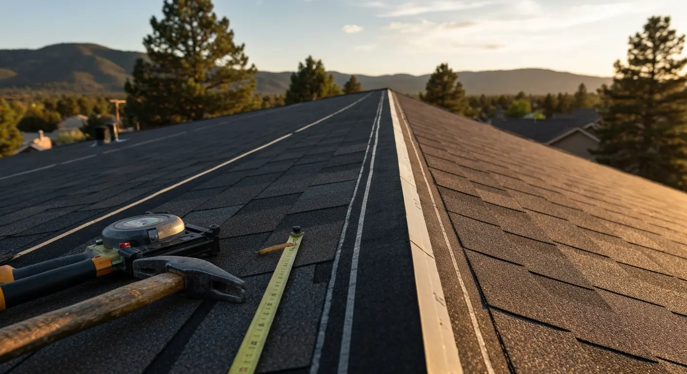 Roofing installation on Indian Springs home