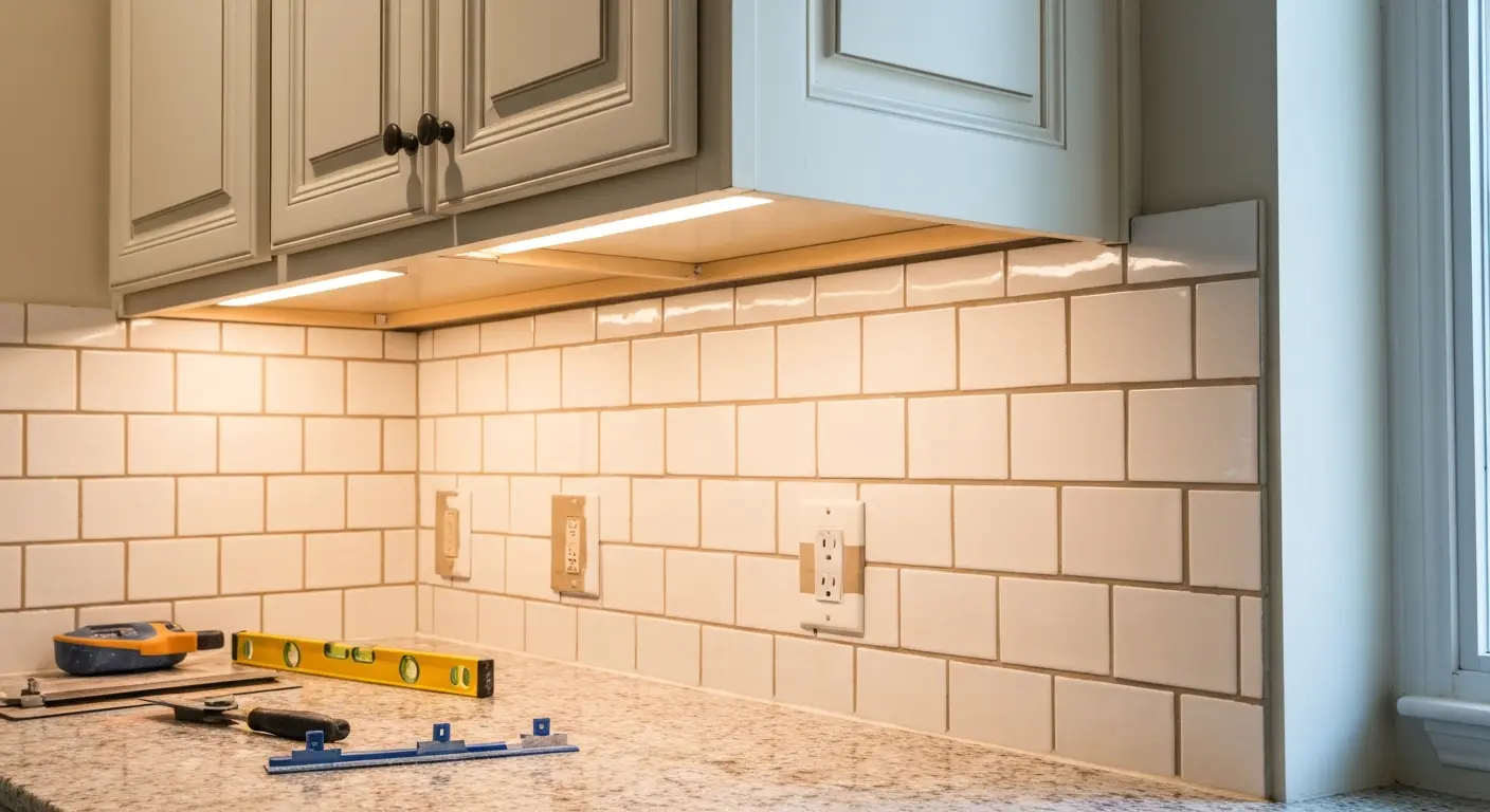Kitchen backsplash tile project