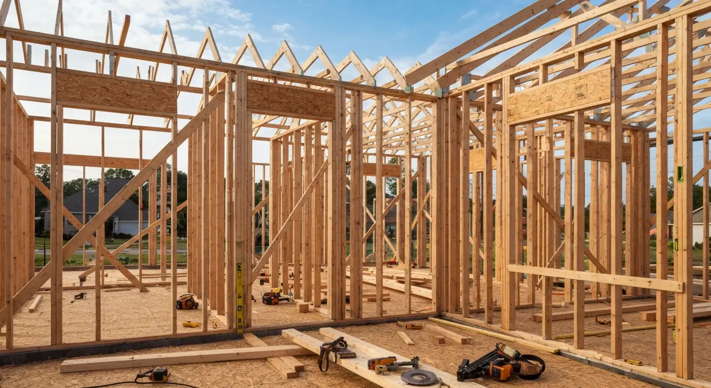 New residential home construction
