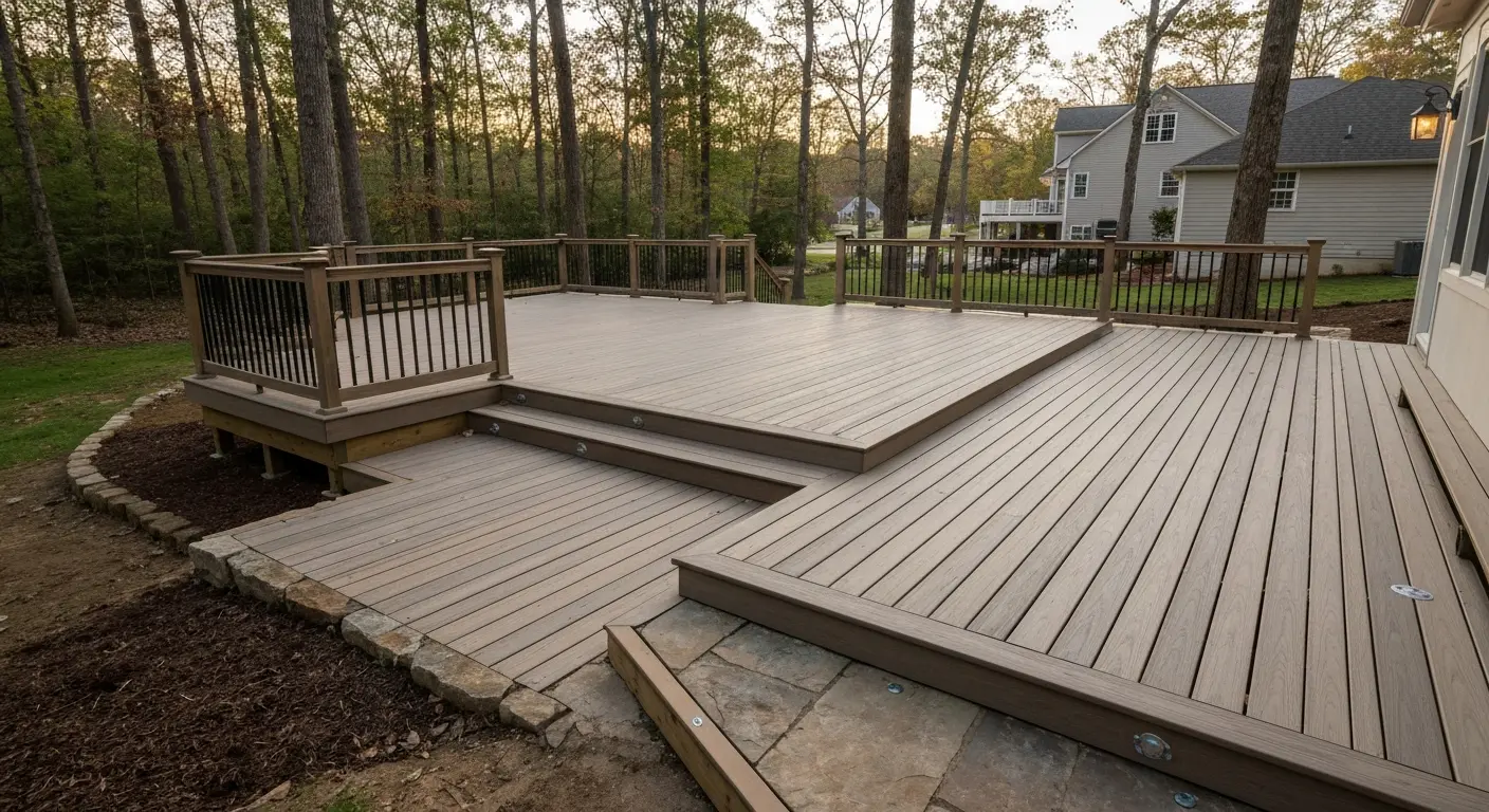 Composite deck installation