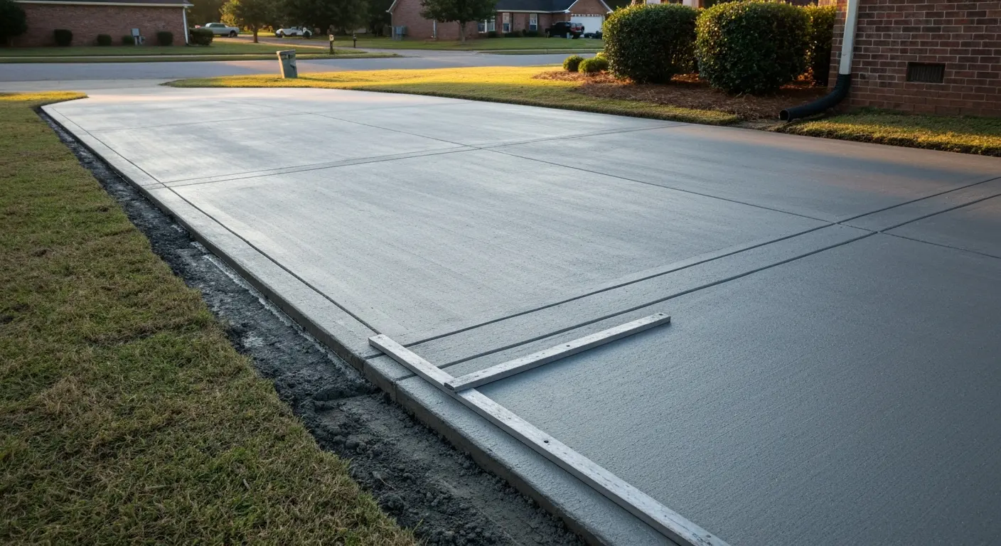 Concrete work and driveway installation