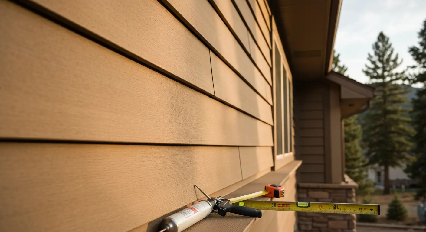 Siding installation project