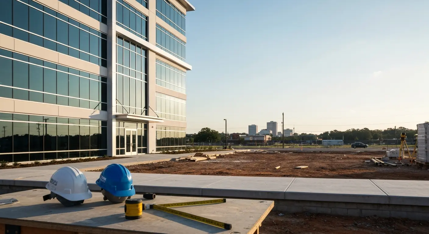 New commercial building construction