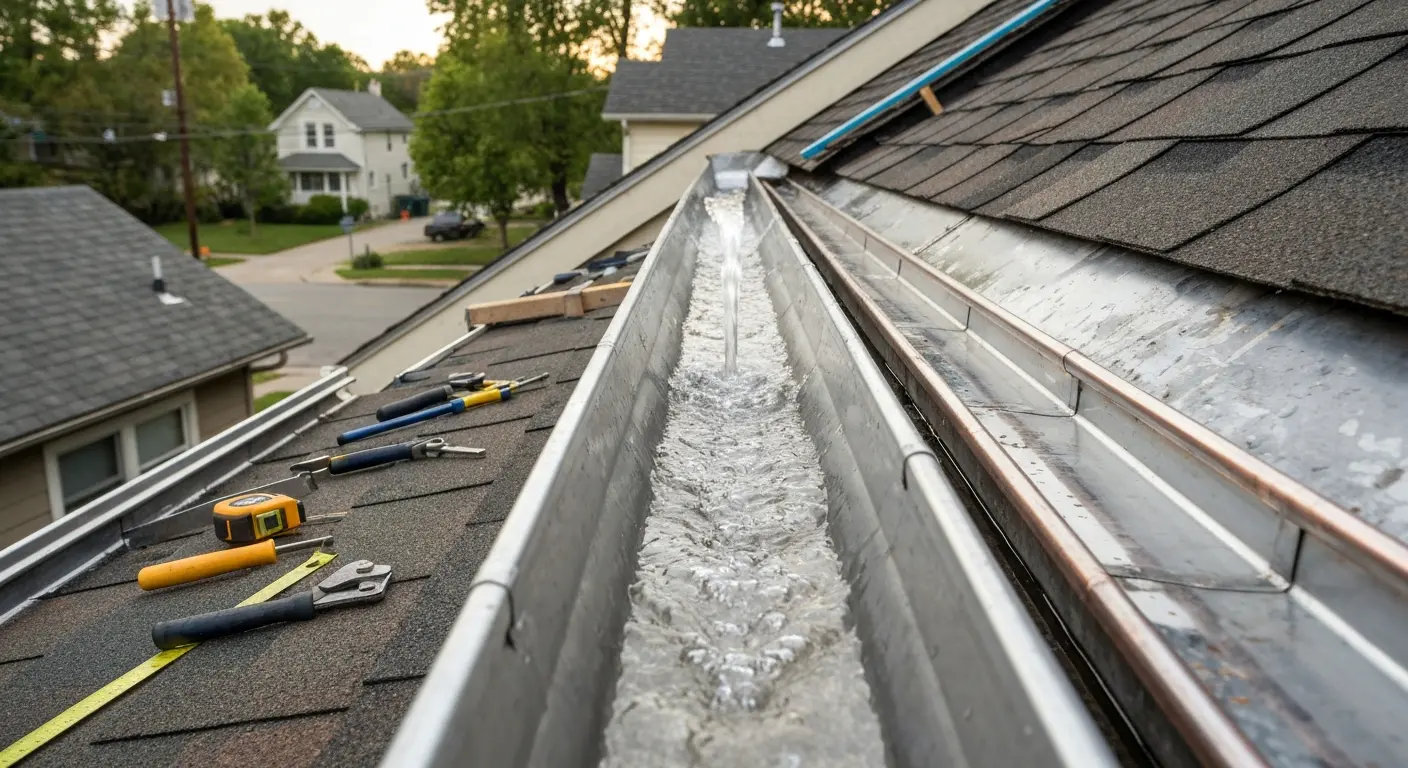 Gutter installation detail