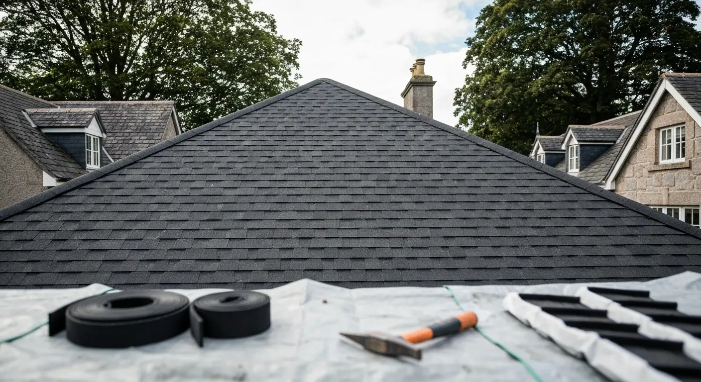 Roofing installation project