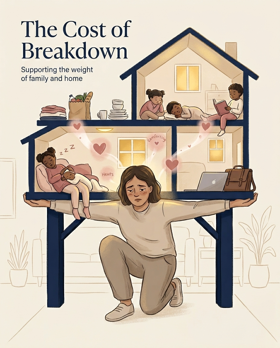 Architectural image representing how parents become the emotional structure holding everything together