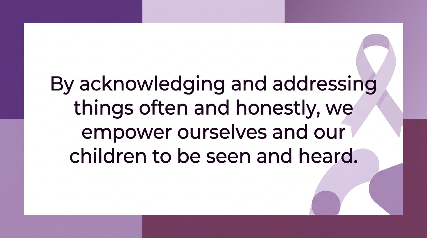 mpowering military children through honest communication - inspirational quote graphic