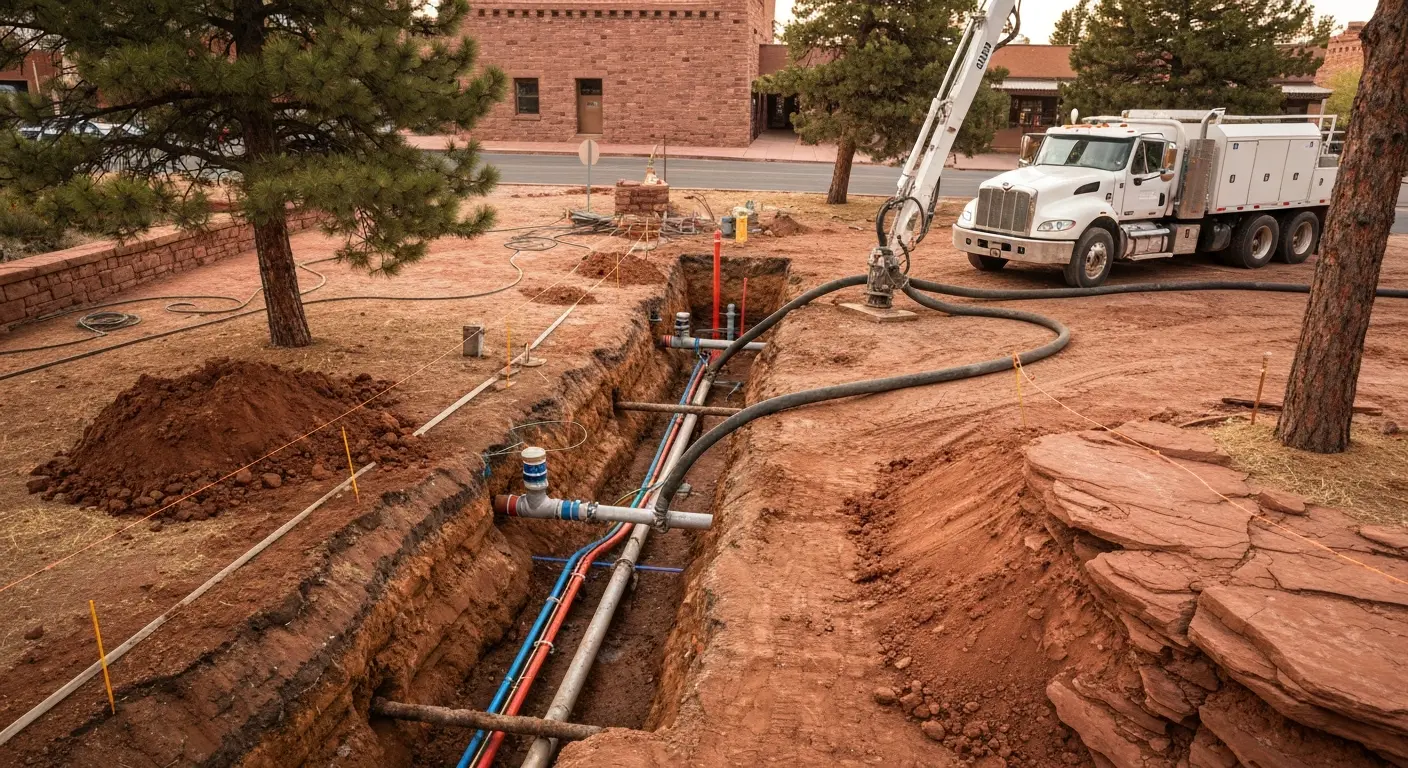 Hydro excavation service