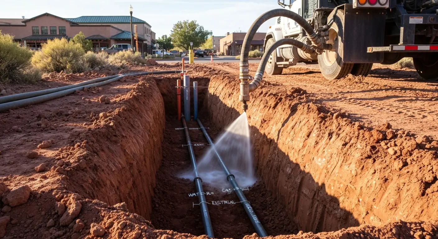 Hydro excavation service