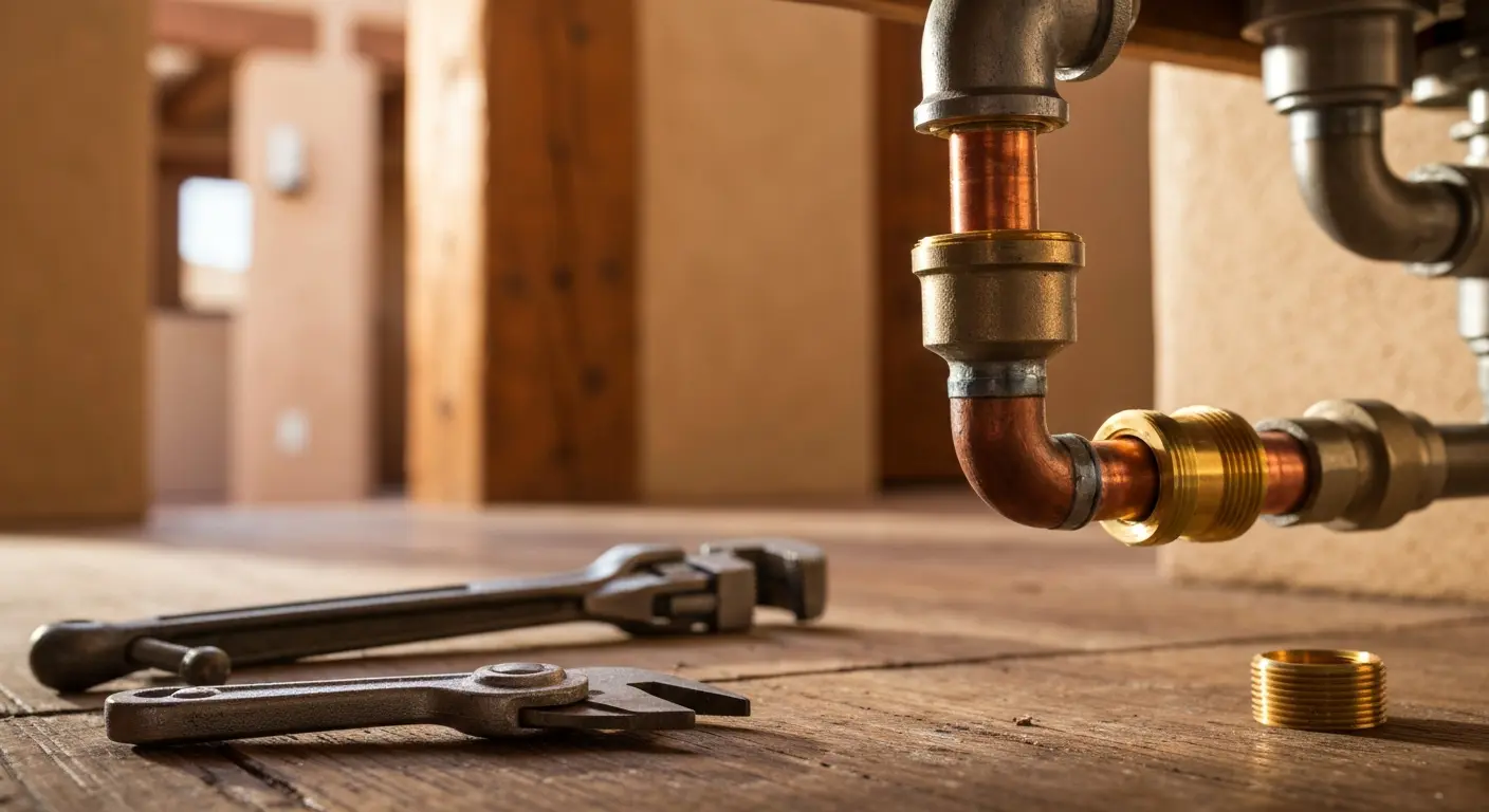 Residential plumbing work