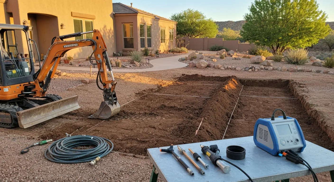 Drain field cleaning service