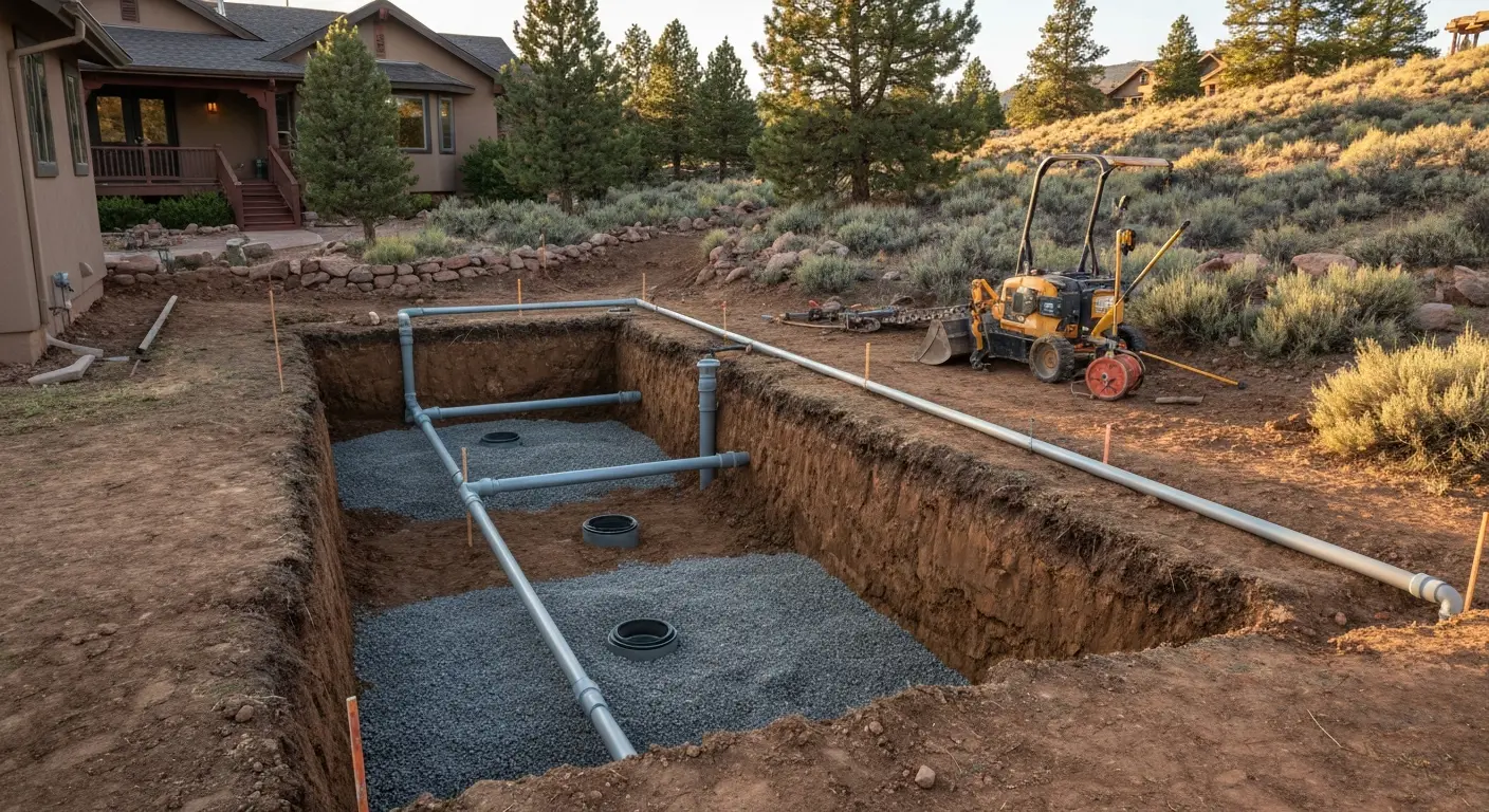 Septic system installation