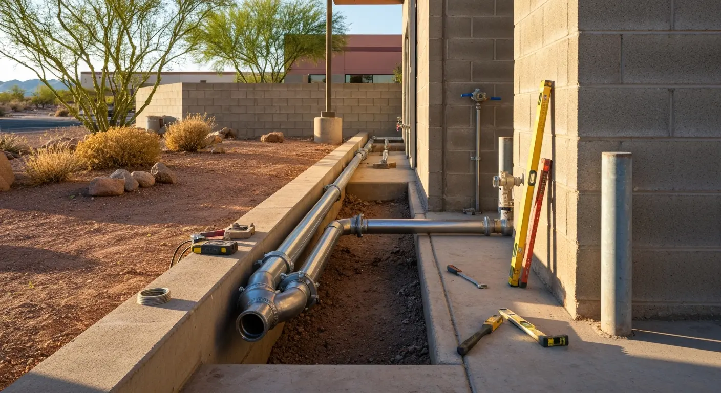 Commercial drainage service