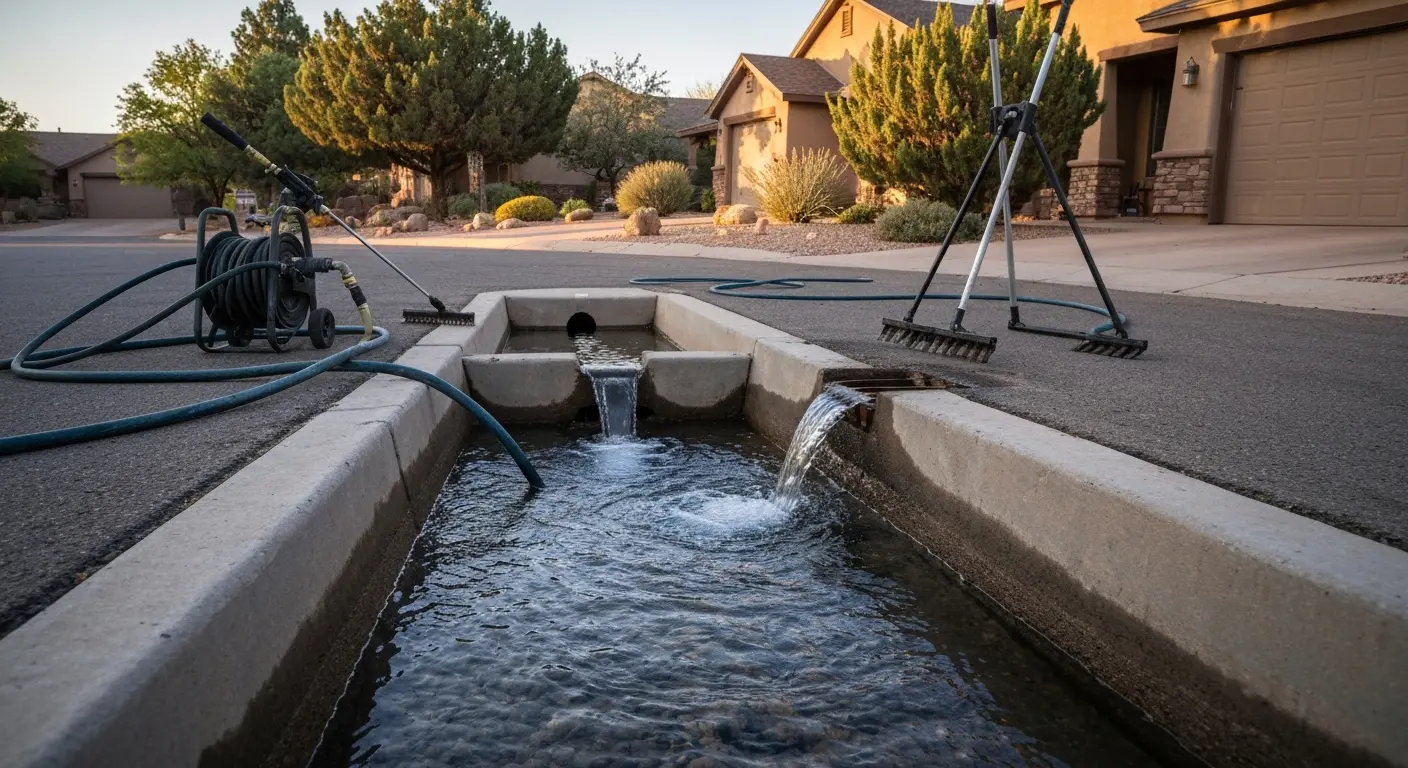 Storm drain cleaning in Prescott