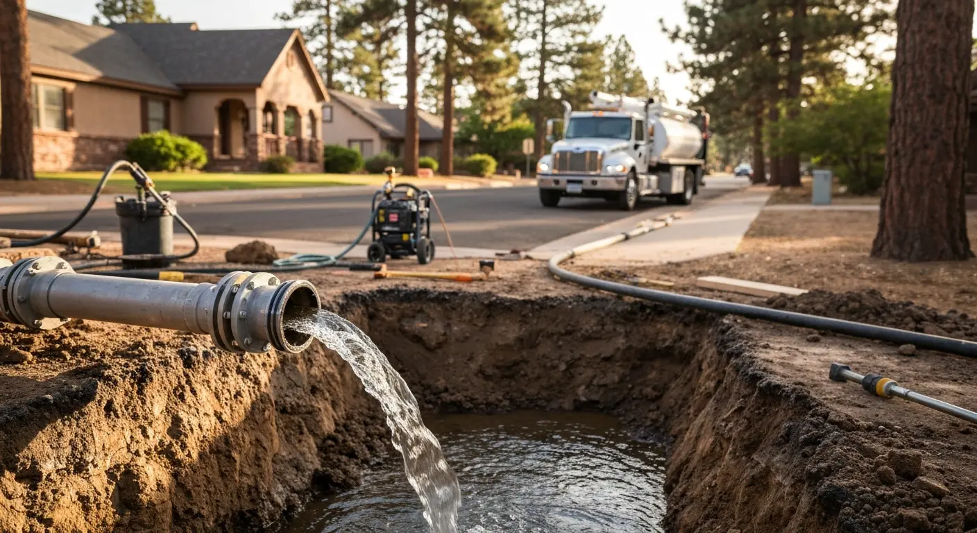 Sewer line cleaning