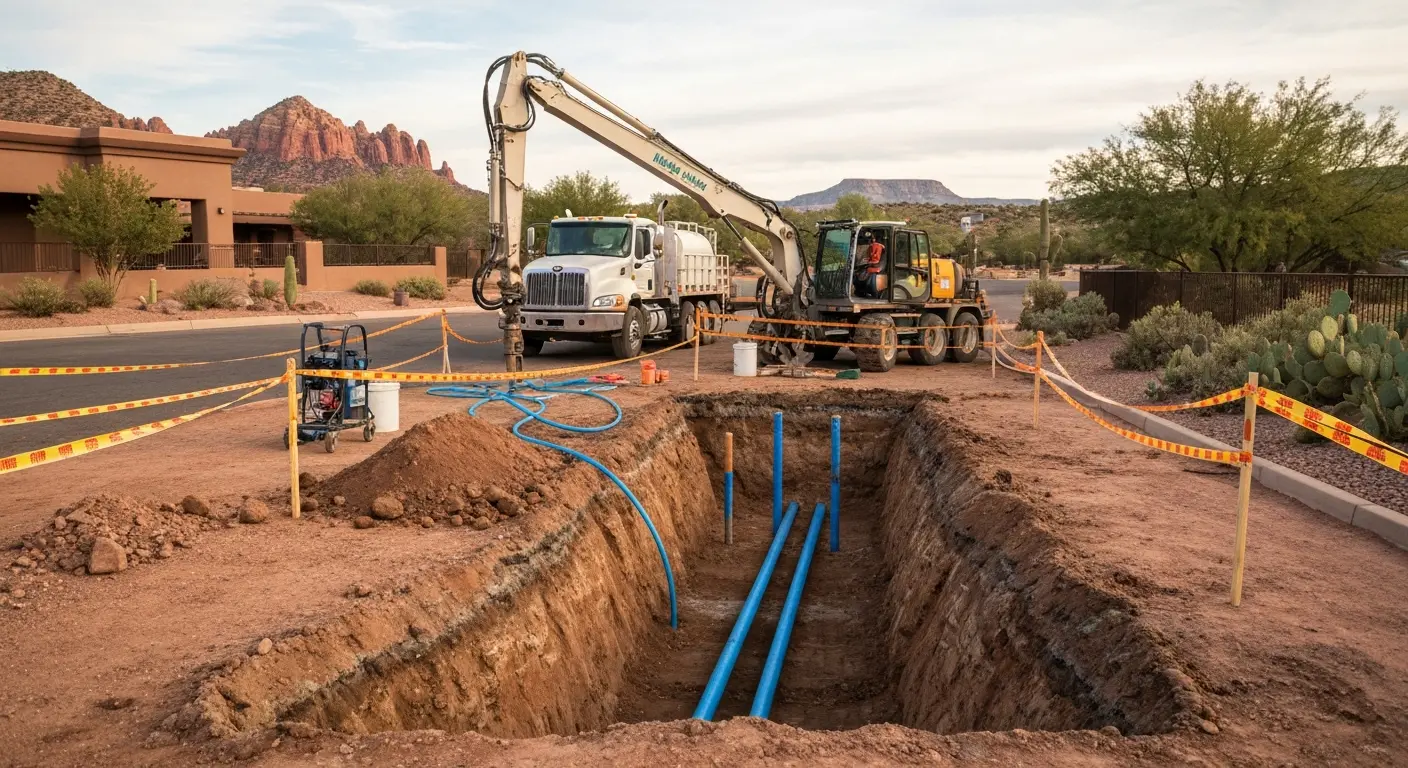 Hydro excavating service