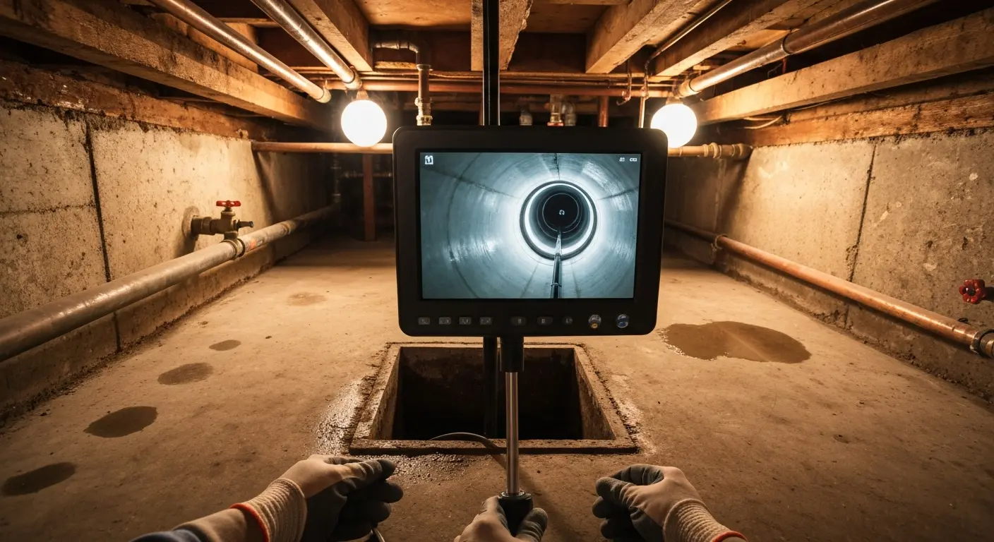 Drain camera inspection
