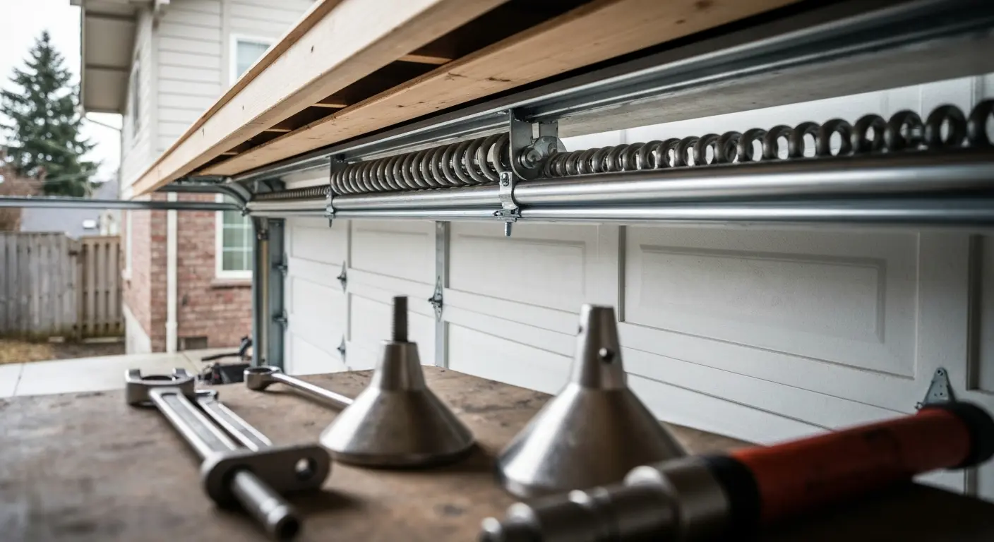 Garage door spring repair