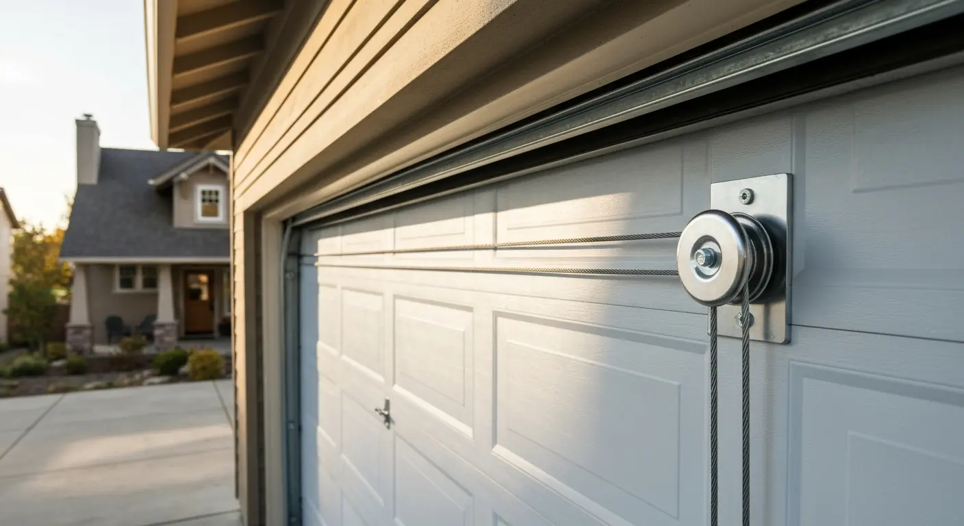 Garage door cable and pulley repair