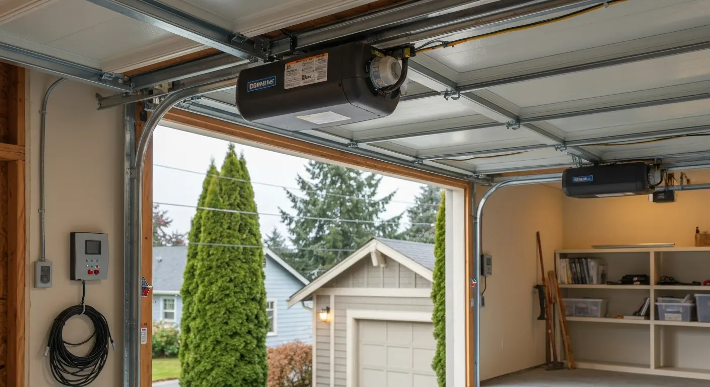 Garage door opener installation