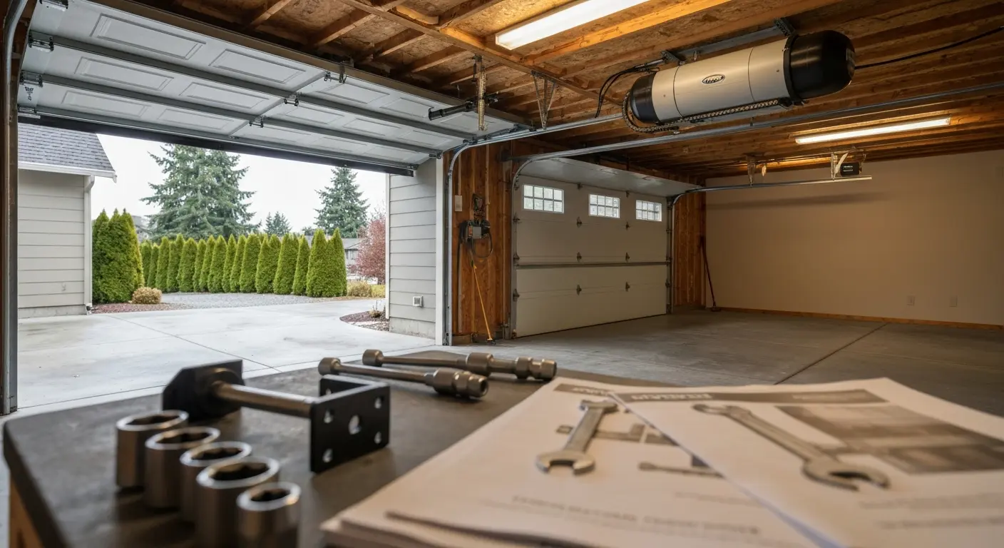Garage door opener installation service