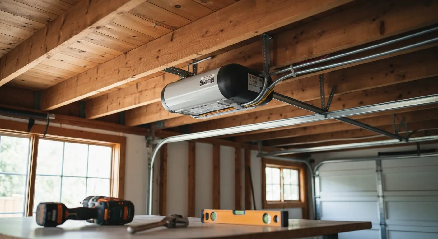 Garage door opener installation