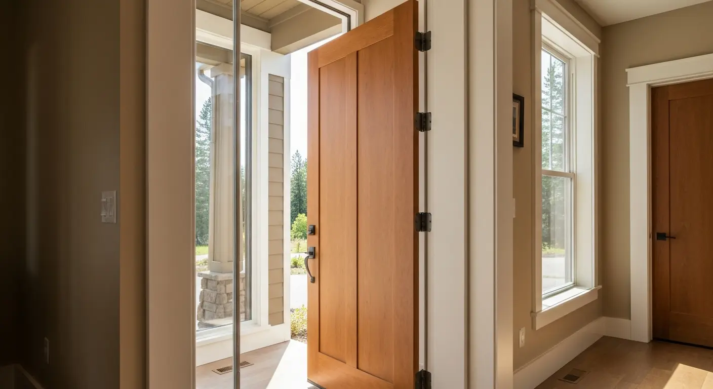 Solid core door installation